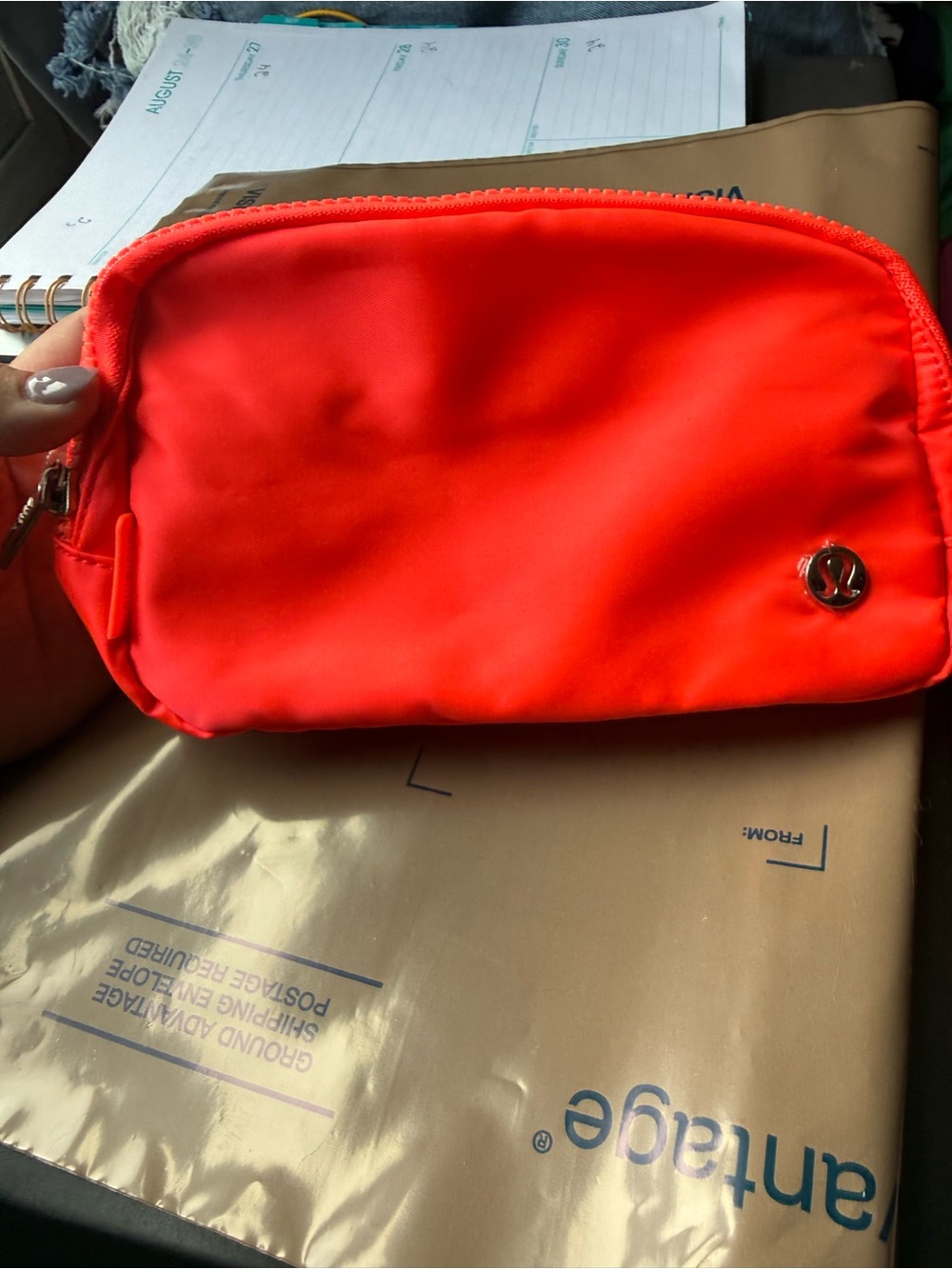 lululemon athletica rose color (bright Coral) everywhere belt bag